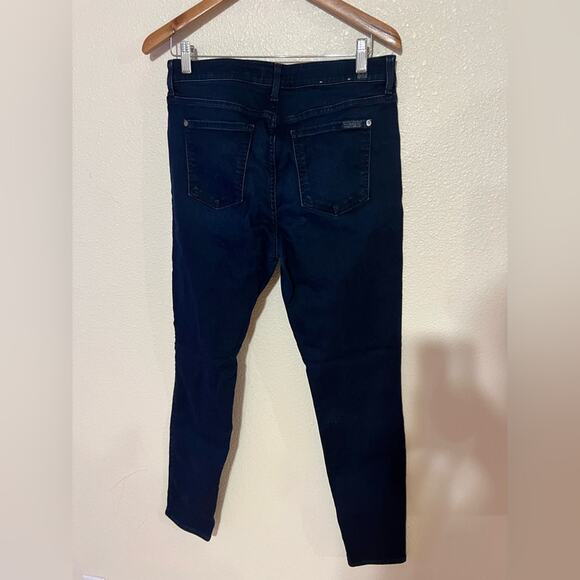 7 for all Mankind 7FAM b(air) the skinny dark blue maternity jeans 29 - Picture 3 of 9